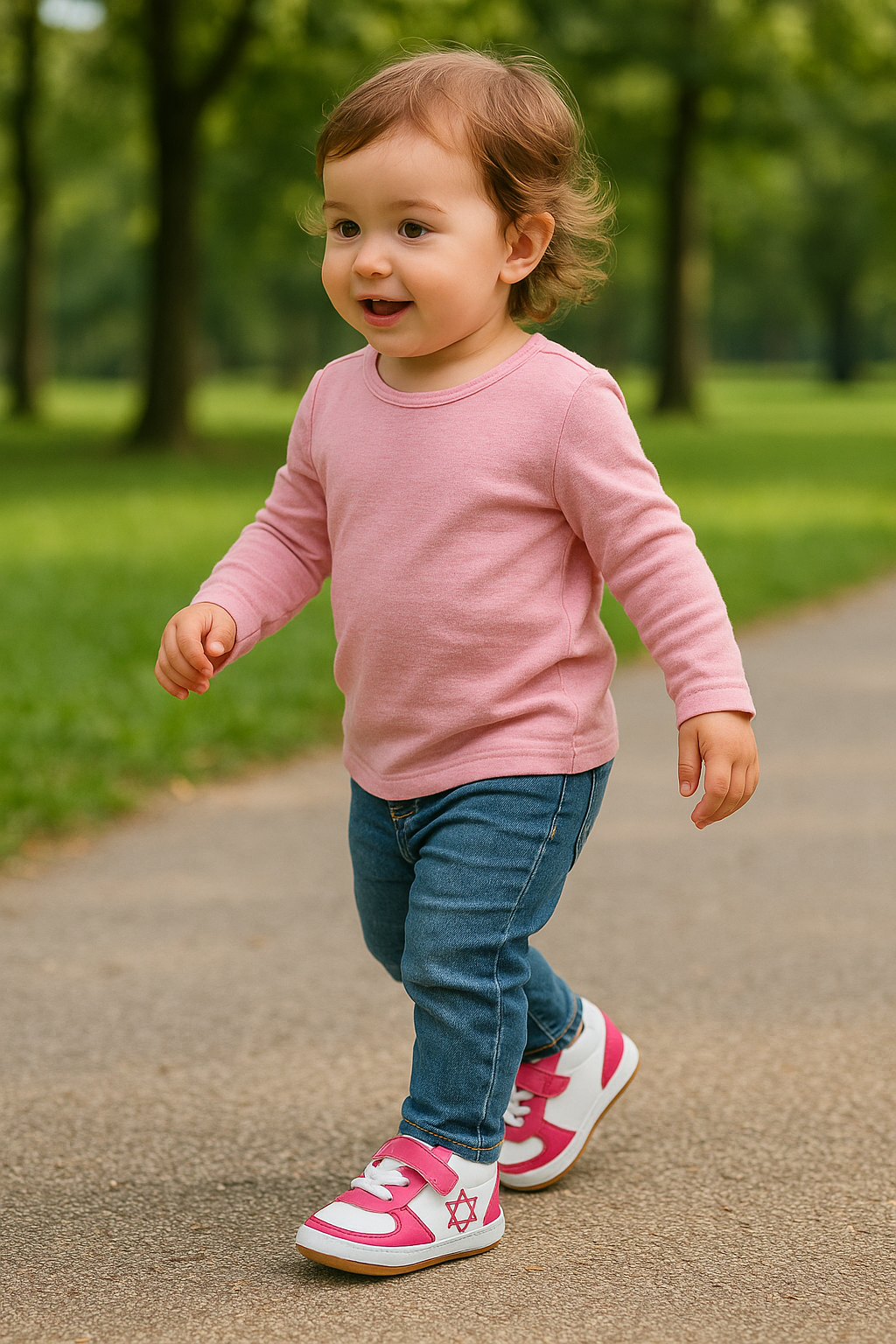 Air Maccabees Pink Low Top Shoes