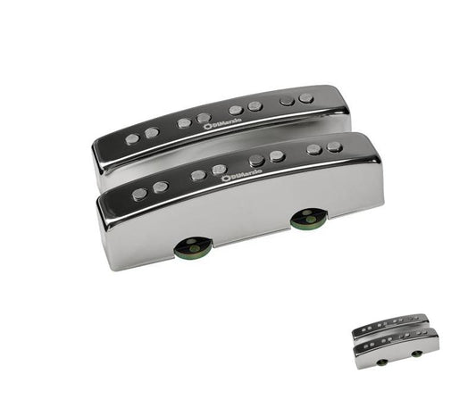 DiMarzio Sixties JTM Nickel Cover Jazz Bass Hum Cancelling Pickups