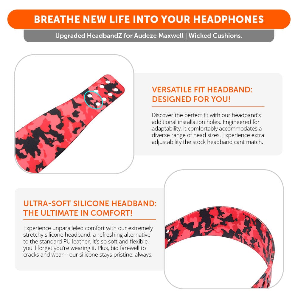 Upgraded Silicone Headband for Audeze Maxwell 1, 2 and 2 ANC - WC HeadbandZ