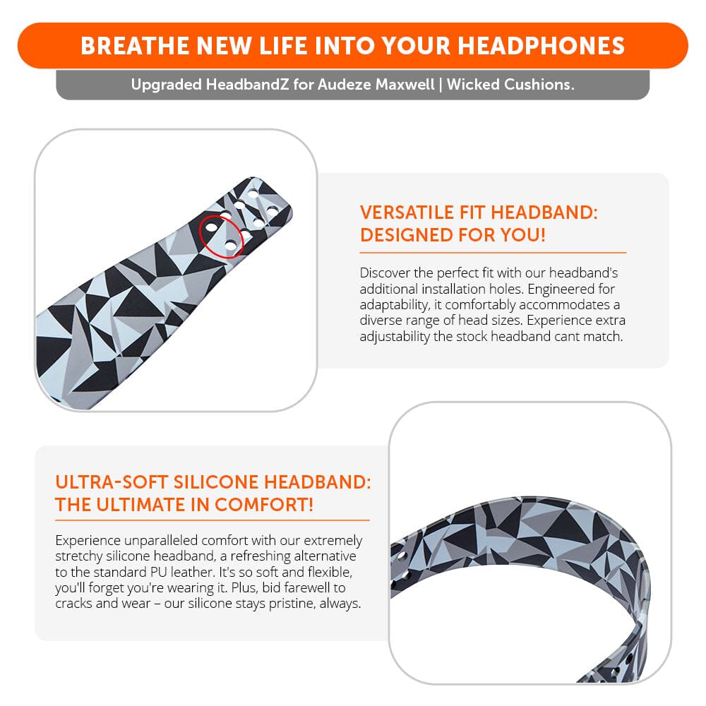 Upgraded Silicone Headband for Audeze Maxwell 1, 2 and 2 ANC - WC HeadbandZ