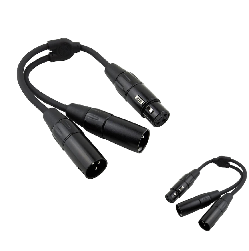 6' Y Splitter Cable XLR(F)-DUAL XLR(M) Pig Hog Solutions PY-XF2XM