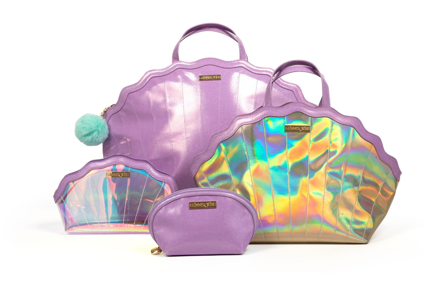 Mermaid Travel Luggage Set Roomy Luggage Set Glimmer Wish