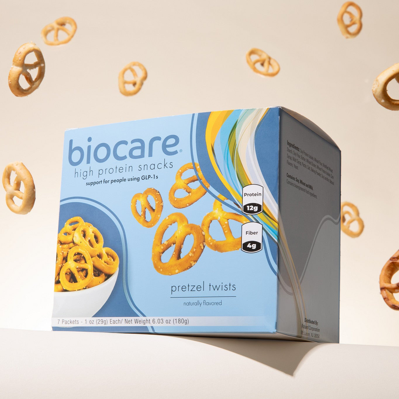 High Protein 12g Protein Pretzel Twists Biocare