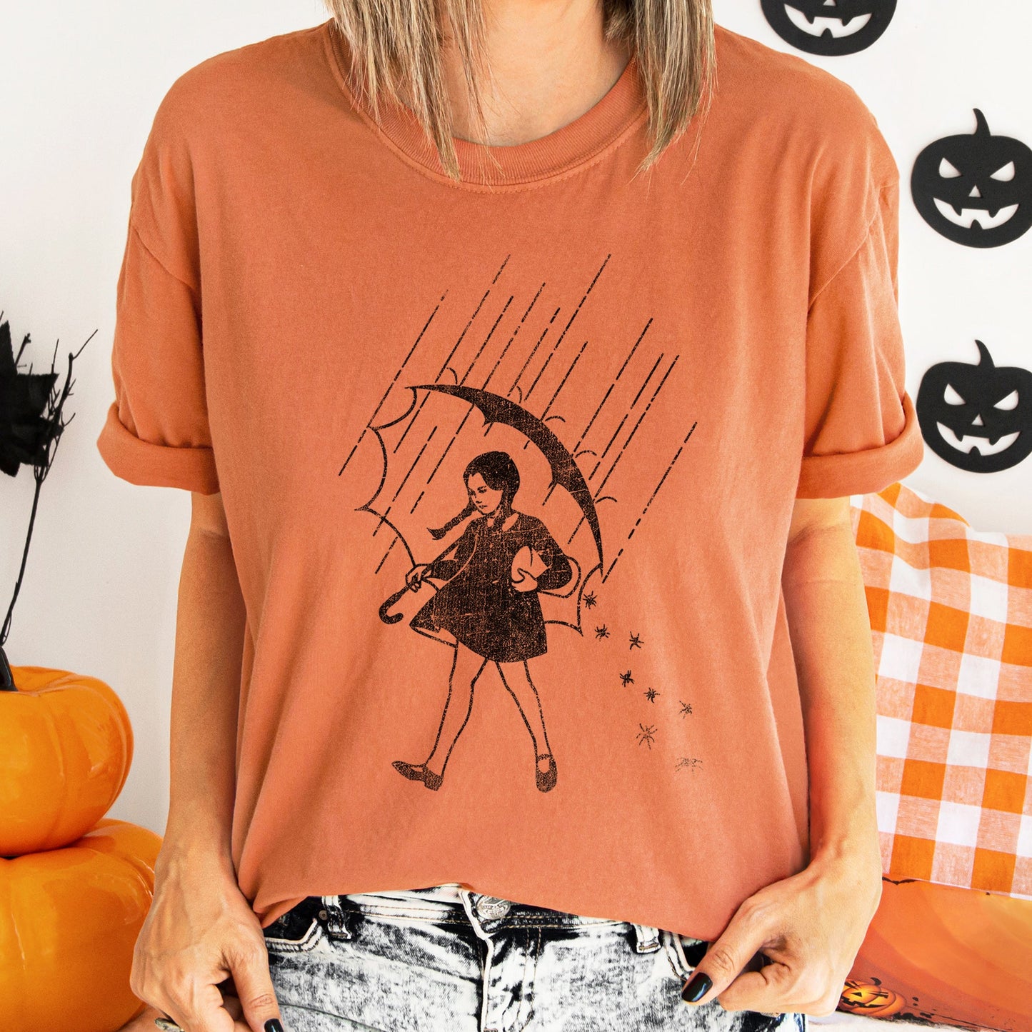 Retro Halloween Comfort Colors Tshirt Be Salty Wednesday