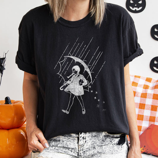 Wednesday Be Salty Retro Halloween Comfort Colors Tshirt