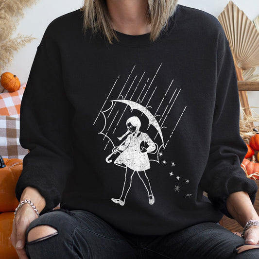 Wednesday Salty Halloween Sweatshirt Unisex Graphic Sweatshirt Refinery No. 1