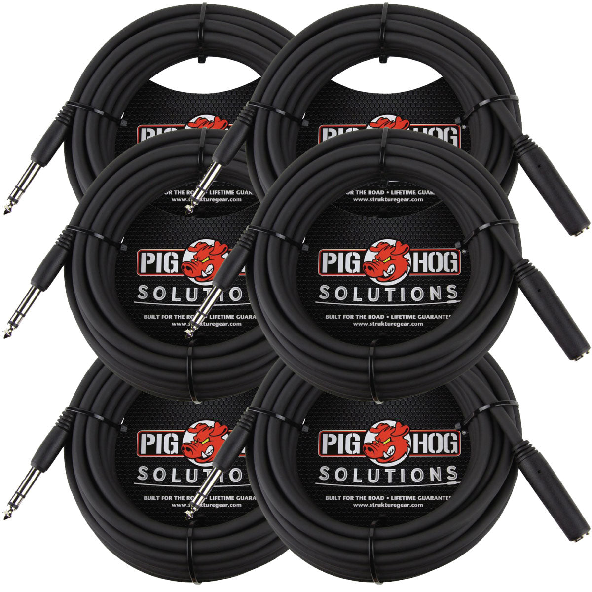 25ft Headphone Extension Cable 1/4 Inch Pig Hog PHX14-25 Solutions