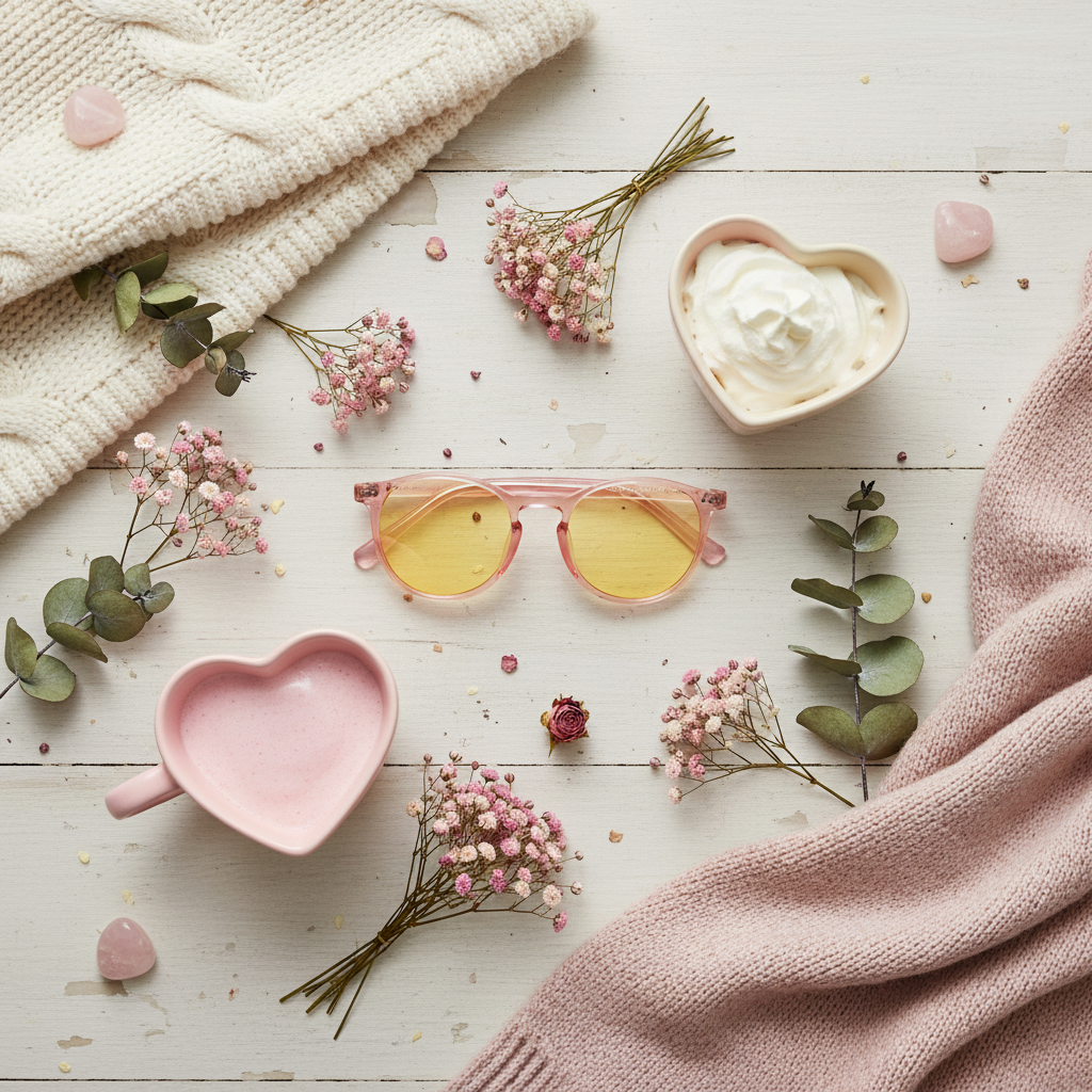 Rose Quartz Blue Light Blocking Glasses Daytime and Nighttime Protection DreamWalkerz Crystal Collection