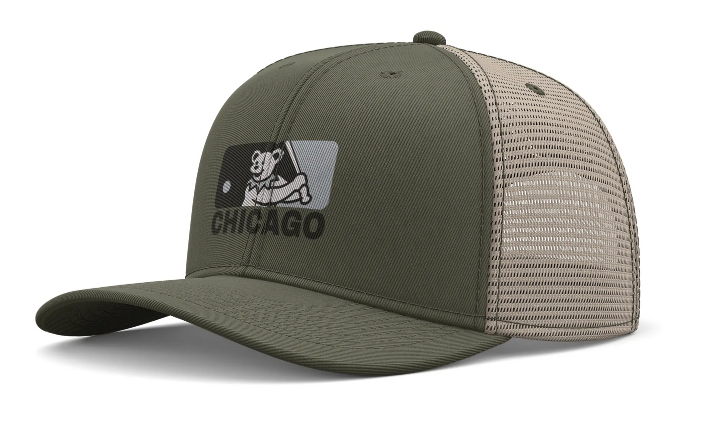 Chicago Baseball Edition Dancing Bear Logo Trucker Cap The Ballpark Collection