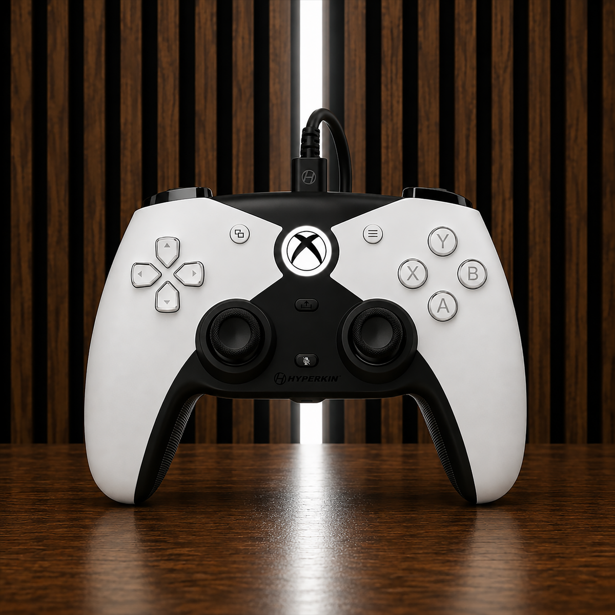 The Competitor Wired Controller Officially Licensed by XBOX - White