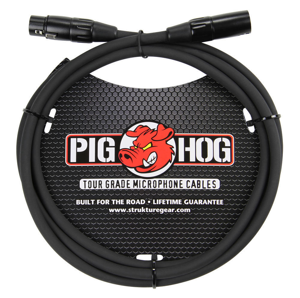 High Performance 8MM XLR Microphone Cable 6FT 3 Pack Pig Hog PHM6