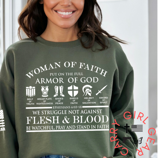 WOMAN OF FAITH HOODIE & SWEATSHIRT