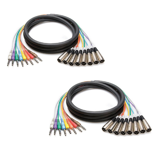 XLR 8-channel 2 Meter Snake Cable Hosa XLR-802
