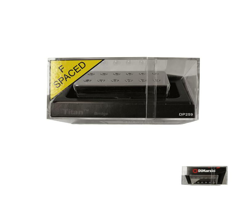 Titan F-spaced Bridge Humbucker Pickup with Nickel Cover DiMarzio DP259