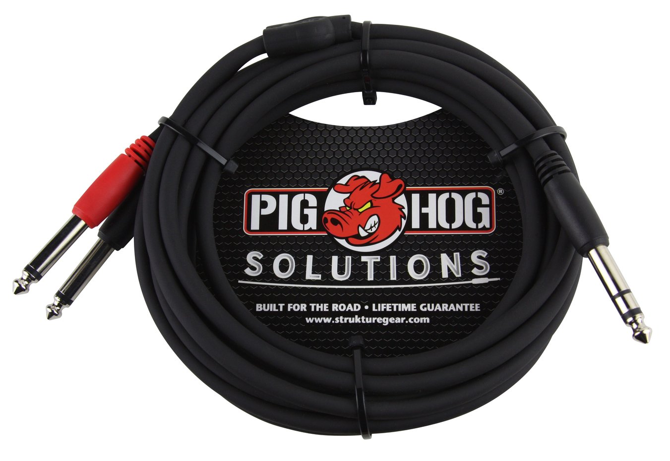 Pig Hog Solutions 10ft TRS(M) Dual Mono TS Male 1/4' Insert Cable PYIC10