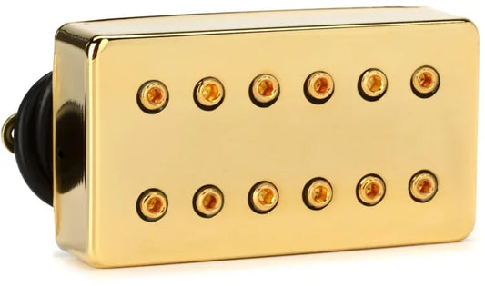 DiMarzio DP100 Super Distortion Humbucker Pickup -Standard spaced-Gold Cover -NEW