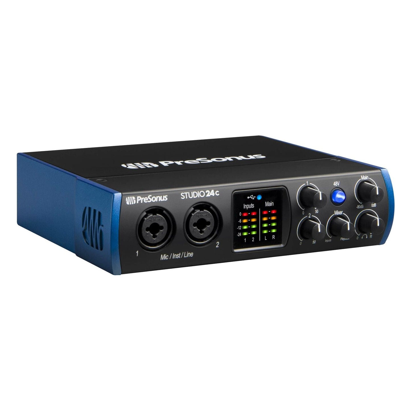 PreSonus Studio 24C USB-C 24-bit/192kHz Audio Interface with 2 Mic Inputs