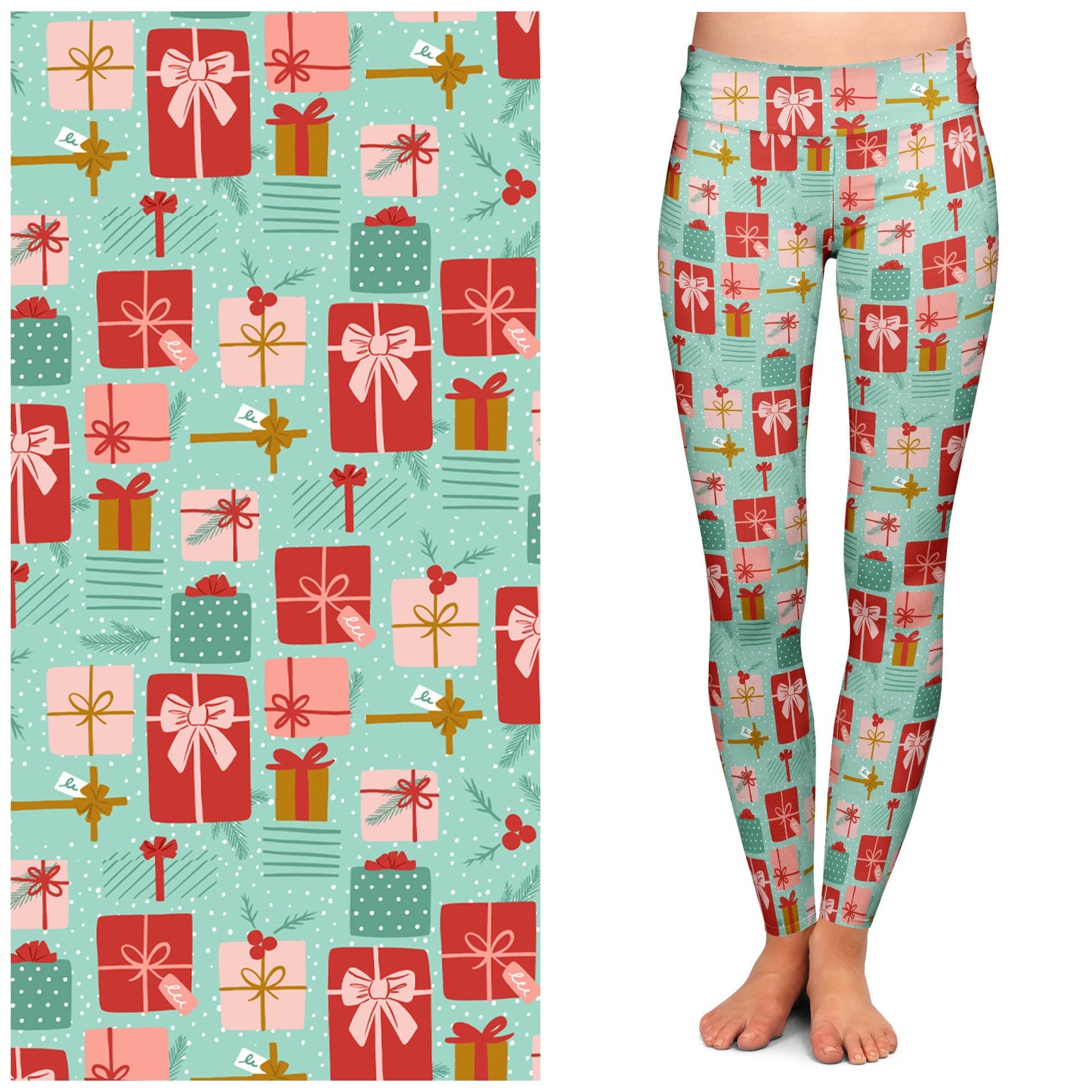 "All Wrapped Up" Buttery Soft Leggings by Lipstick & Chrome