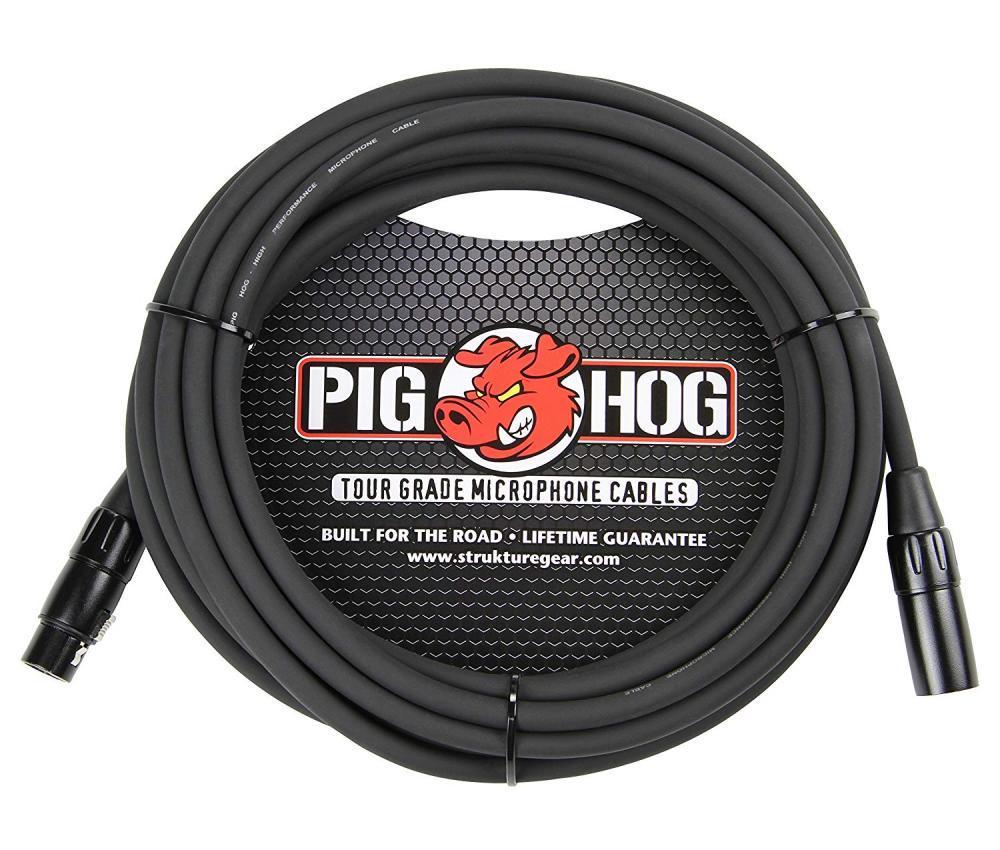 Pig Hog 8mm 25' XLR Male to Female Mic Cable 5 Pack