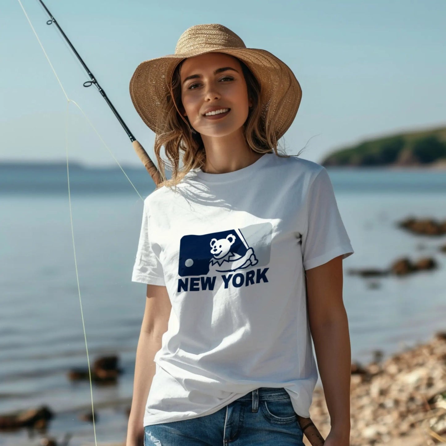 MLB Logo Dancing Bear New York Baseball Edition T-Shirt