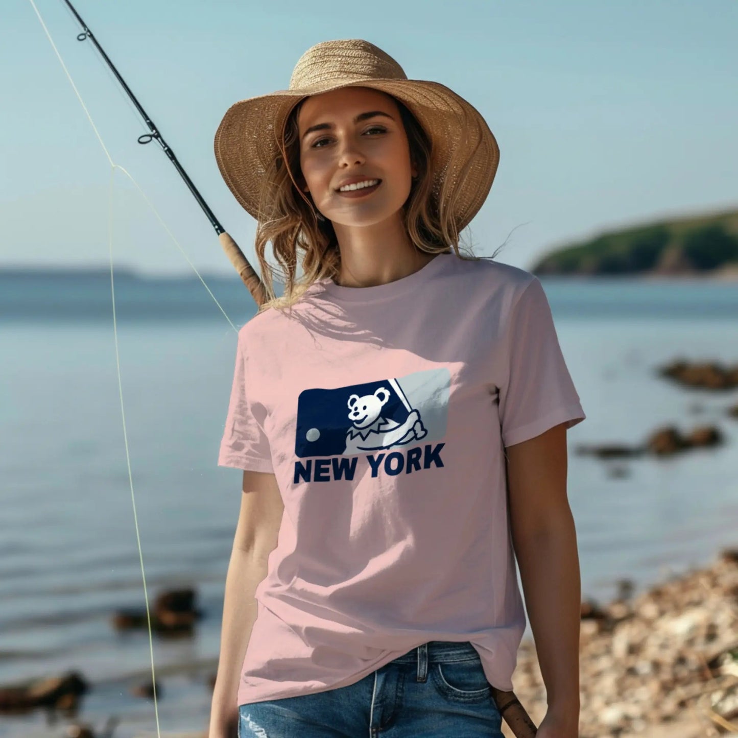 MLB Logo Dancing Bear New York Baseball Edition T-Shirt