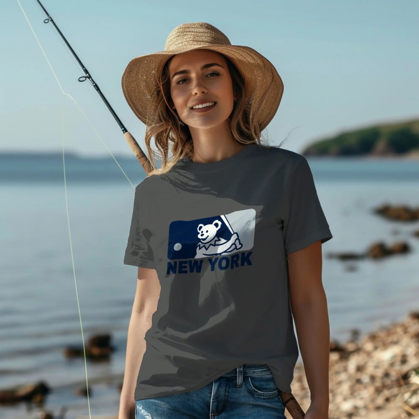 MLB Logo Dancing Bear New York Baseball Edition T-Shirt