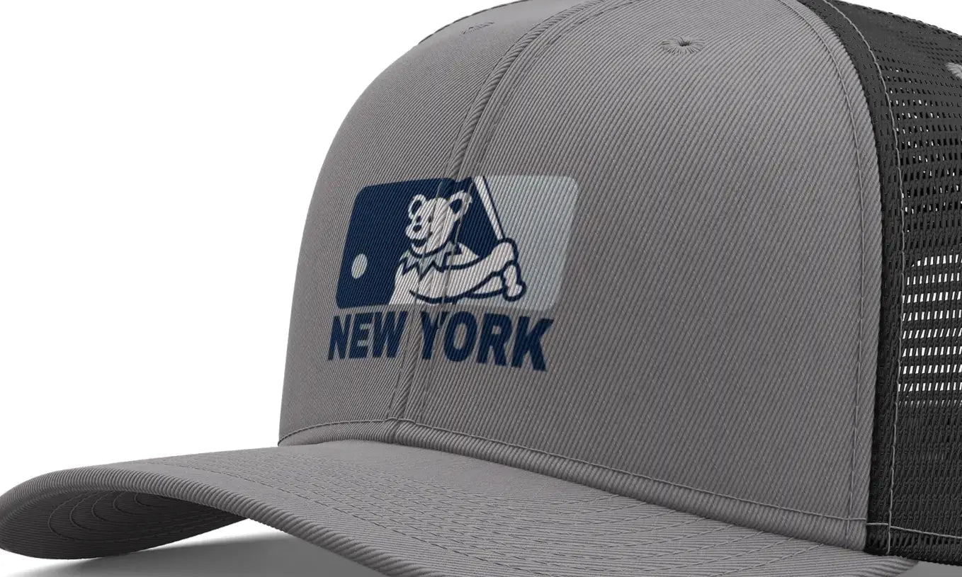 New York Baseball Edition Dancing Bear Logo Trucker Cap The Ballpark Collection