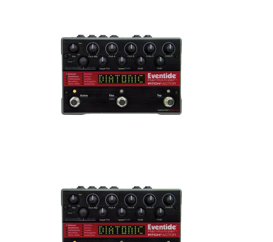 PitchFactor Harmonzier Pedal 10 Signature Algorithms Stompbox Eventide