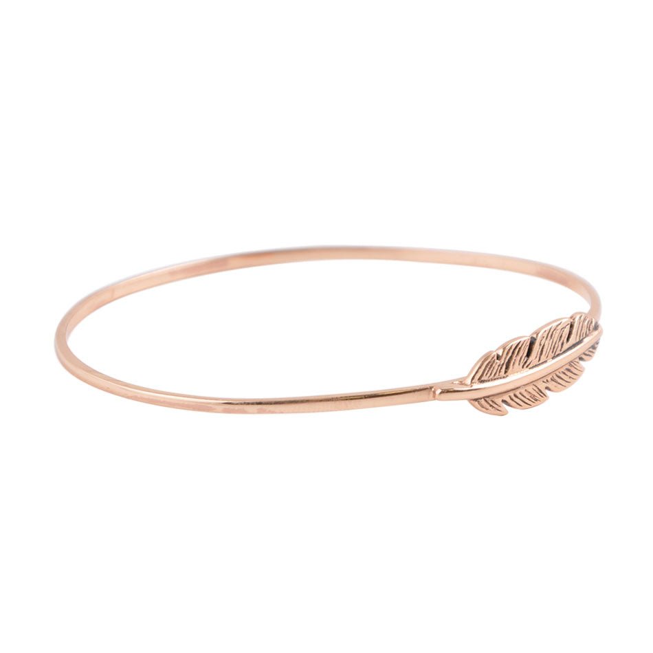 Quill Copper Bangle Bracelet