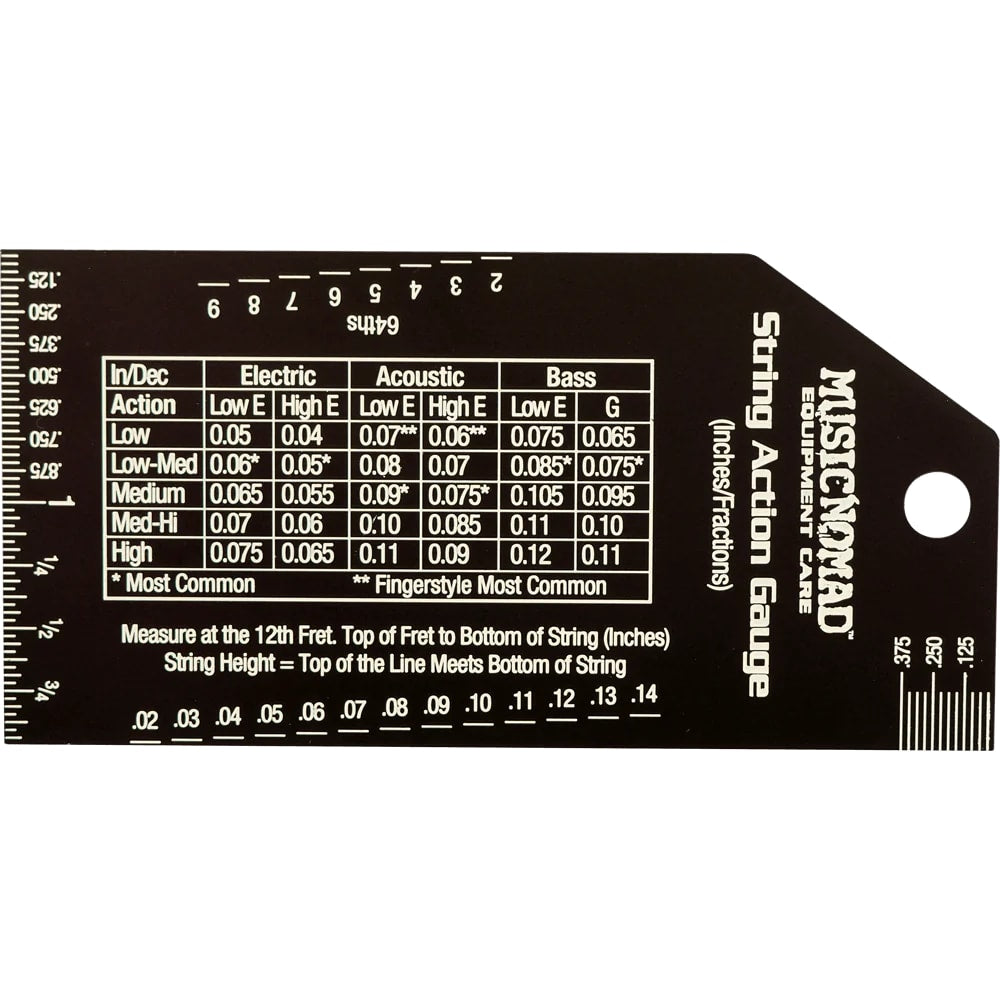 Precision Guitar String Action Gauge Stainless Steel Gauge Music Nomad MN602