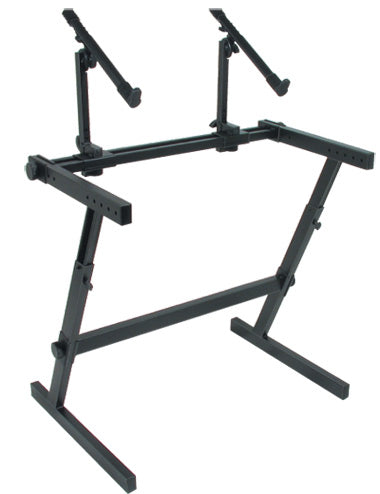 Double Tier Height Adjustable Keyboard Stand Z-726 Quik Lok