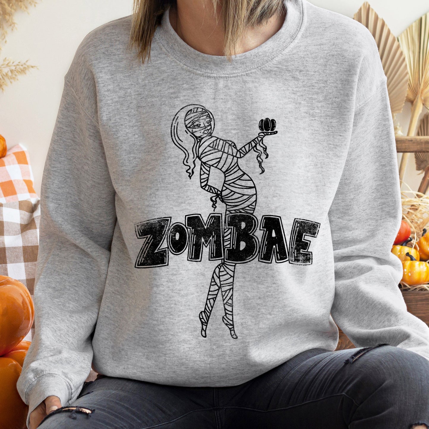 Zombae Vintage Halloween Sweatshirt