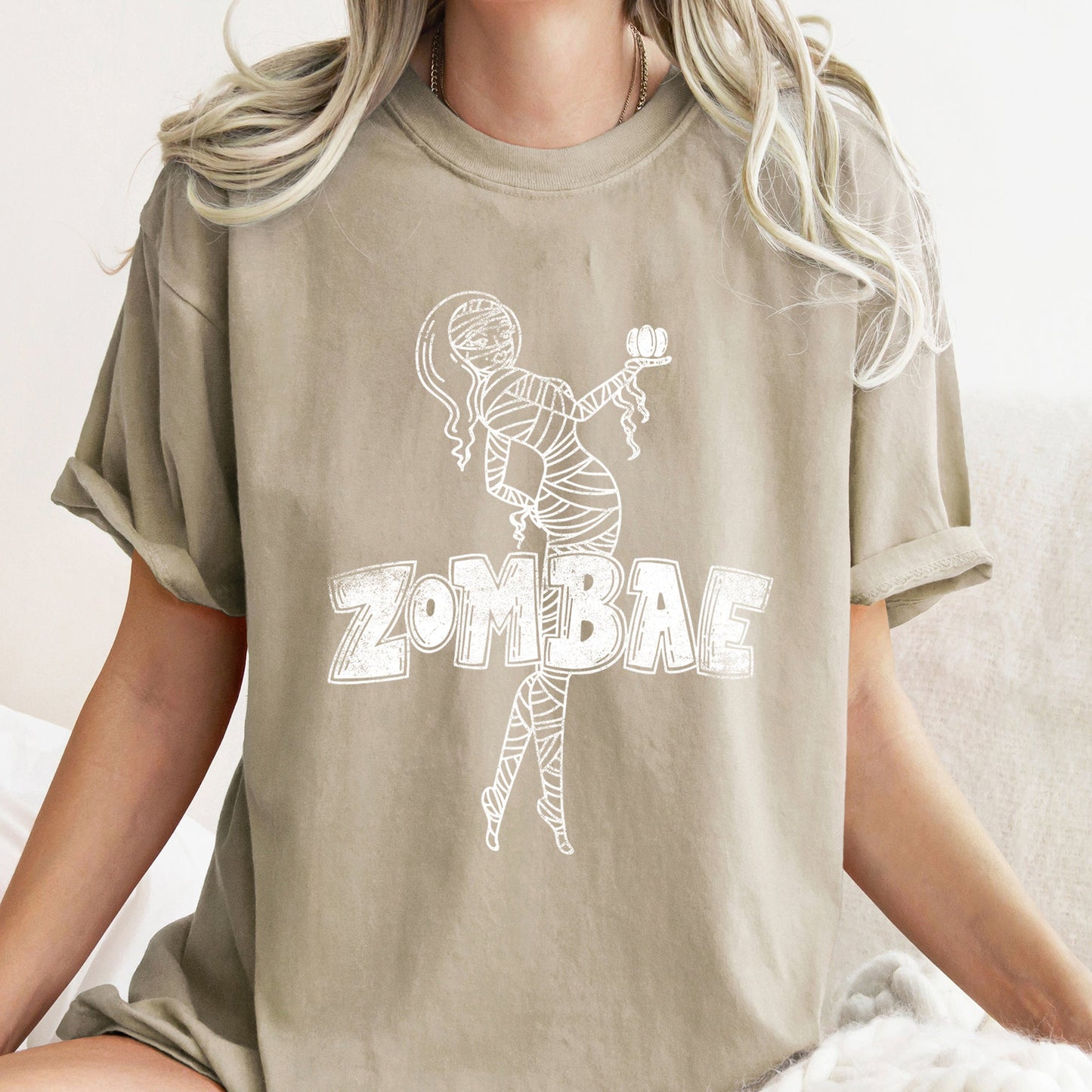 Zombae Funny Retro Halloween Comfort Colors Tshirt
